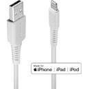 LINDY 31326 LIGHTNING CABLE Type A USB male - Lightning male, white, 1m