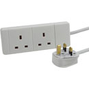 AC MAINS POWER EXTENSION CABLE Two outlet, 3 metres